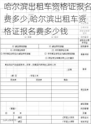 哈尔滨出租车资格证报名费多少,哈尔滨出租车资格证报名费多少钱