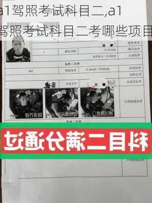 a1驾照考试科目二,a1驾照考试科目二考哪些项目