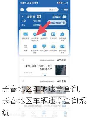 长春地区车辆违章查询,长春地区车辆违章查询系统