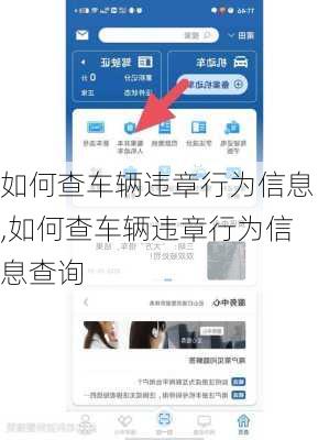 如何查车辆违章行为信息,如何查车辆违章行为信息查询