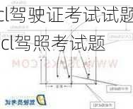 cl驾驶证考试试题,cl驾照考试题