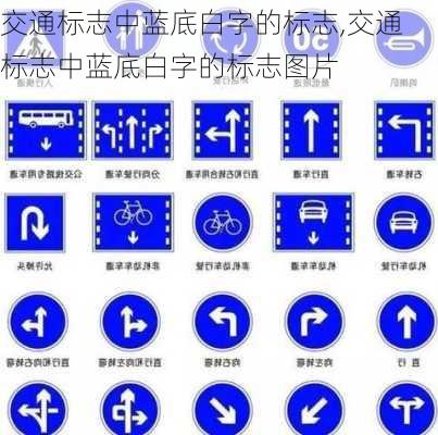 交通标志中蓝底白字的标志,交通标志中蓝底白字的标志图片