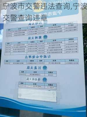 宁波市交警违法查询,宁波交警查询违章