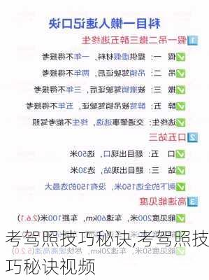 考驾照技巧秘诀,考驾照技巧秘诀视频