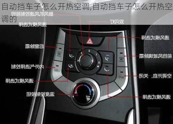 自动挡车子怎么开热空调,自动挡车子怎么开热空调的