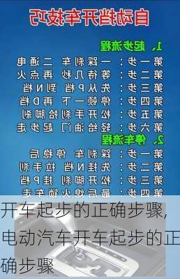 开车起步的正确步骤,电动汽车开车起步的正确步骤