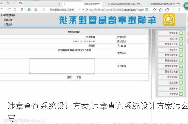 违章查询系统设计方案,违章查询系统设计方案怎么写
