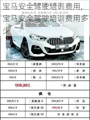 宝马安全驾驶培训费用,宝马安全驾驶培训费用多少