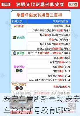 泰安车管所新号段,泰安车管所新号段有哪些