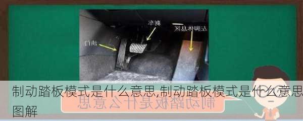 制动踏板模式是什么意思,制动踏板模式是什么意思图解