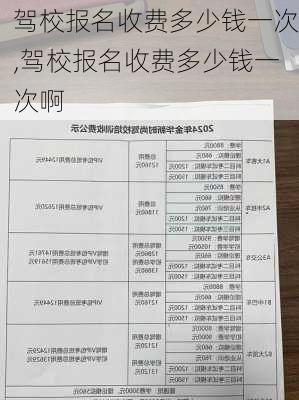 驾校报名收费多少钱一次,驾校报名收费多少钱一次啊