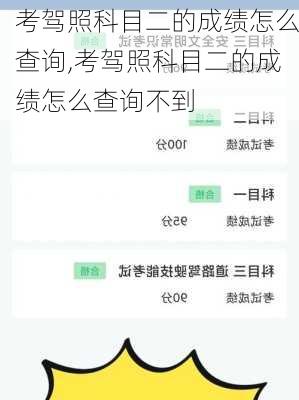 考驾照科目二的成绩怎么查询,考驾照科目二的成绩怎么查询不到
