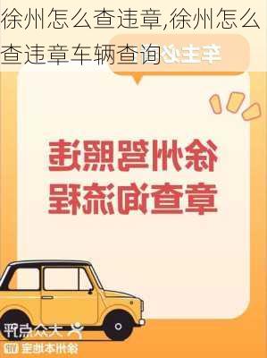 徐州怎么查违章,徐州怎么查违章车辆查询