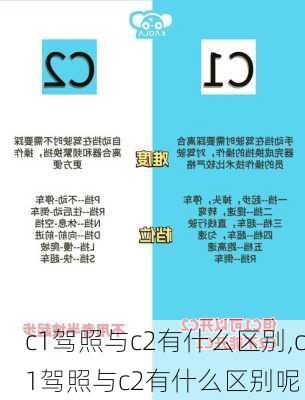 c1驾照与c2有什么区别,c1驾照与c2有什么区别呢
