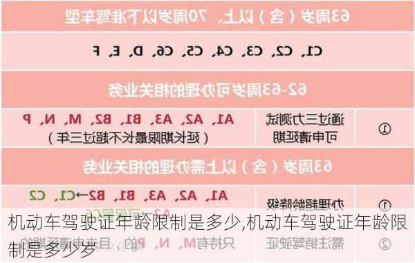 机动车驾驶证年龄限制是多少,机动车驾驶证年龄限制是多少岁