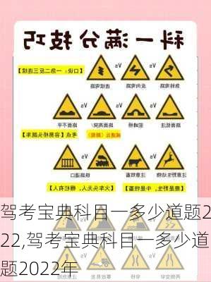 驾考宝典科目一多少道题2022,驾考宝典科目一多少道题2022年