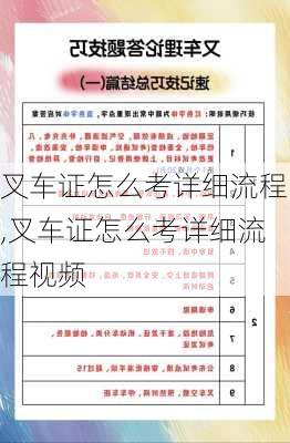 叉车证怎么考详细流程,叉车证怎么考详细流程视频