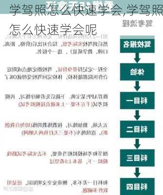学驾照怎么快速学会,学驾照怎么快速学会呢