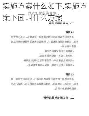 实施方案什么如下,实施方案下面叫什么方案
