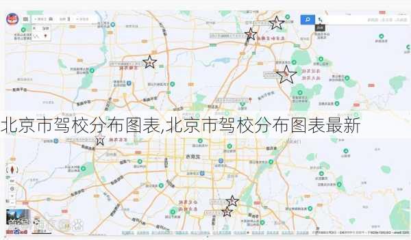 北京市驾校分布图表,北京市驾校分布图表最新