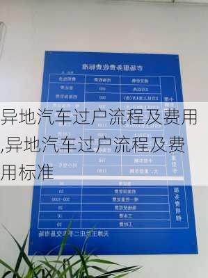 异地汽车过户流程及费用,异地汽车过户流程及费用标准